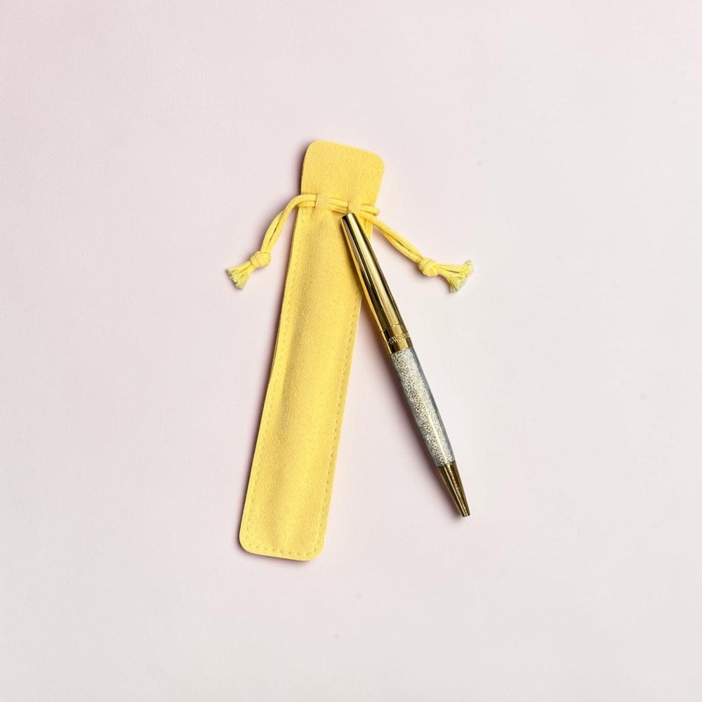 Swarovski Crystalline Ballpoint Pen Gold Crystal Filled Luxure Stationery Gift